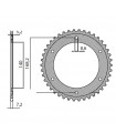 CORONA SUNSTAR ACERO BMW F 650, F 800 (42 DIENTES)