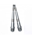 HT AE06 EVO PEDAL SPINDLES (SILVER)