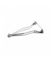 BROOKS B73, B130, B190 FRAME ASSEMBLY WITH BRIDGE (CHROME)