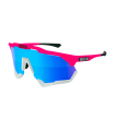 GAFAS SCICON AEROSHADE XL ROSA FLUOR (LENTE MULTIESPEJO AZUL)