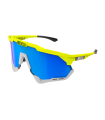 GAFAS SCICON AEROSHADE XL AMARILLO FLUOR (LENTE MULTIESPEJO AZUL)